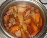 大根と牛ばら肉の　コチュジャン煮込み作り方4写真