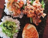 ランチに★折り畳みおにぎり(豚キムチ)作り方5写真