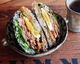 ランチに★折り畳みおにぎり(豚キムチ)作り方9写真