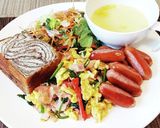 超簡単！モーニング(ブランチ)プレート！作り方6写真