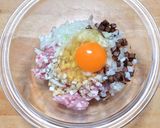 鶏ひき肉のつくね丼◎長ネギ添え作り方2写真