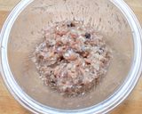 鶏ひき肉のつくね丼◎長ネギ添え作り方3写真
