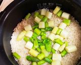 菜の花と空豆のホワイトアスパラごはん作り方9写真