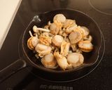 ベビーホタテのラクレットチーズ焼き作り方4写真