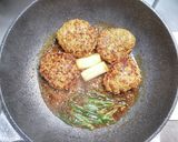 鶏ひき肉のつくね丼◎長ネギ添え作り方6写真