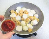 「からあげ」とさといものとまと甘酢あん作り方6写真