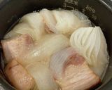 炊飯器で簡単！新玉ねぎと豚バラの煎り酒煮作り方10写真
