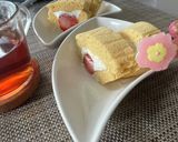 レンジで簡単★おからいちごロールケーキ作り方10写真