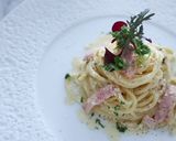 おうちパスタ　カルボナーラ作り方1写真