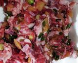 豚肉（粗挽き挽肉）の蒸し物作り方2写真