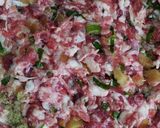 豚肉（粗挽き挽肉）の蒸し物作り方3写真