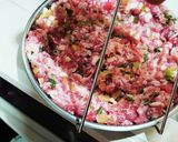 豚肉（粗挽き挽肉）の蒸し物作り方4写真