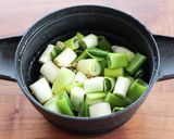 レンジでおかず！ネギのひき肉あんかけ作り方4写真