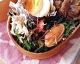 お弁当★ムール貝と菜の花しらすオイル漬け作り方15写真