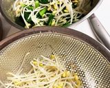 春菊、豆もやし、ツナ、ワカメ和え物♪作り方4写真