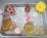 食用菊のあんかけ茶碗むし作り方1写真