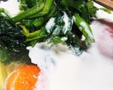 ほうれん草たっぷりのオムレツ作り方4写真