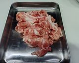 豚肉、ナス、玉ネギの砂糖醤油炒め作り方1写真