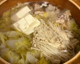 鶏肉、白菜、キノコの水炊き作り方4写真
