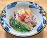 豚ロース肉と豆腐と小松菜のピリ辛甘酢炒め作り方9写真