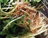 かいわれとすりごまのサラダ作り方5写真