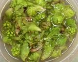麺つゆで♪甘さを抑えたふき味噌作り方1写真