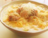 鶏もも肉と湯葉のかきたまあんかけうどん作り方6写真