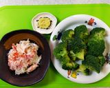 毛ガニのブロッコリー炒め作り方1写真