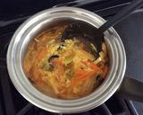 キムチと油揚げの酸辣湯作り方5写真