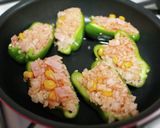 変わりおにぎり！ピーマン「飯」詰め作り方2写真