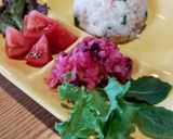 かにかまピラフとビーツ入りポテトサラダ作り方10写真