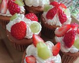 いちごのデコレーションカップケーキ作り方23写真