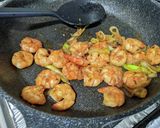 えびとネギのバター醤油炒め作り方6写真