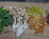 菜の花　銀杏　春秋コラボ釜飯作り方2写真