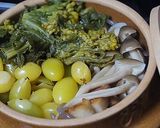 菜の花　銀杏　春秋コラボ釜飯作り方6写真