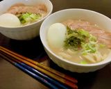 冷凍うどんでこってり豚骨醤油ラーメン風作り方9写真