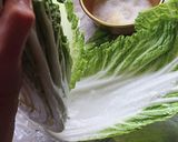 手作り簡単★白菜株キムチ作り方1写真