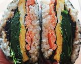 ランチに★折り畳みおにぎり(鮭)作り方8写真