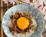 いかなごの釘煮で卵かけごはん作り方4写真