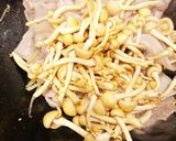ニラ豚なめこ焼き作り方4写真