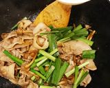 ニラ豚なめこ焼き作り方6写真
