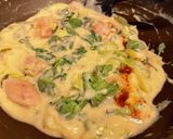 ねぎと春菊の鶏クリーム煮作り方4写真