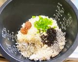 じゃこと塩昆布の炊き込みご飯作り方2写真
