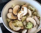 キャベツと椎茸蒸し作り方1写真