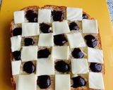 シナモン香るチョコシロップチーズトースト作り方3写真