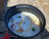 りんちゃんのスープパスタ(山ごはん)作り方6写真