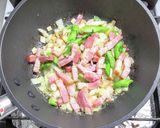 菜の花とベーコンのピリ辛甘酢炒め作り方3写真