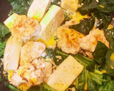 豆腐・鷄ひき肉・ほうれん草のしょうが炒め作り方8写真
