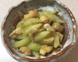 キャベツの芯と薄揚げの炊いたん作り方4写真