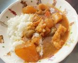 大根たっぷり♫ホルモンの根野菜カレー作り方10写真